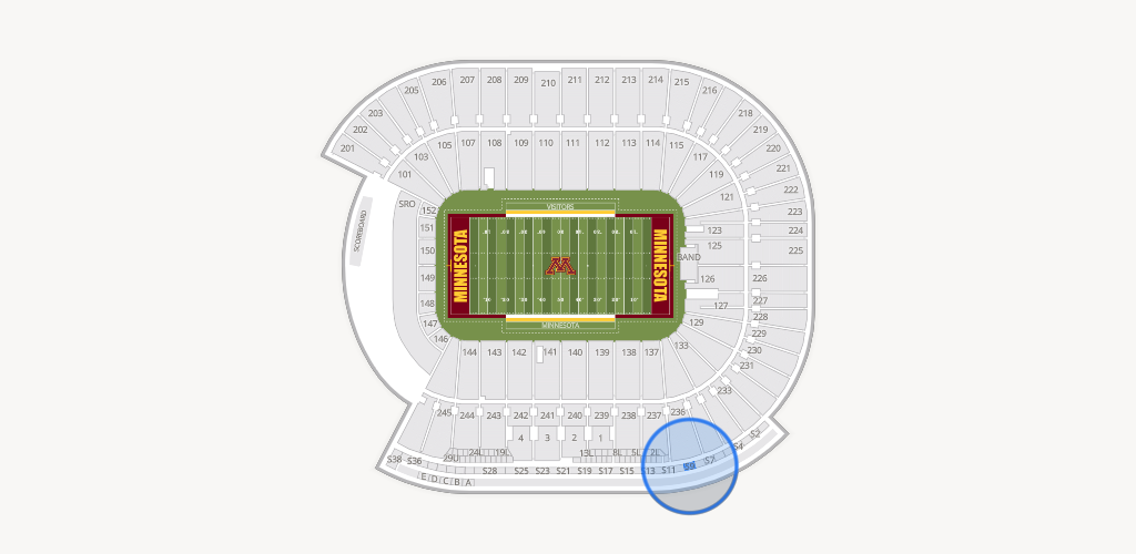Huntington Bank Stadium Seating Chart