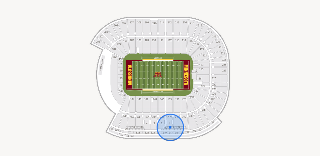Huntington Bank Stadium Seating Chart