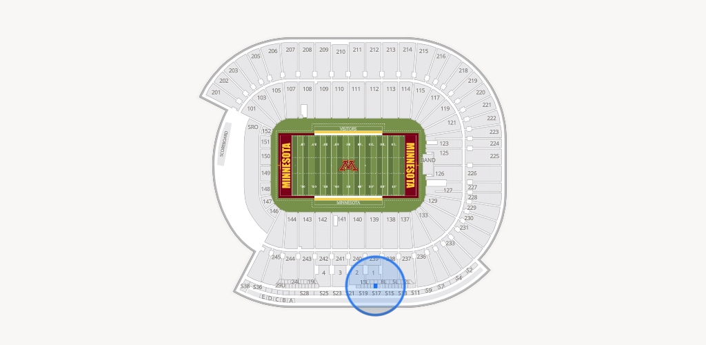 Huntington Bank Stadium Seating Chart