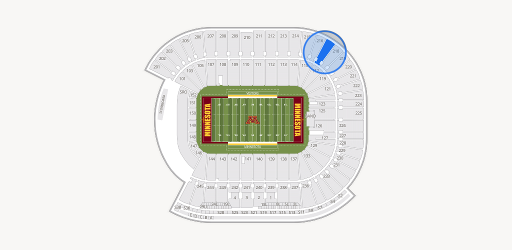 Huntington Bank Stadium Seating Chart