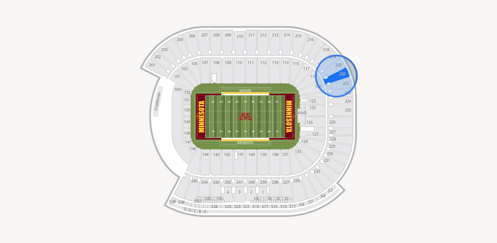 Huntington Bank Stadium Seating Chart