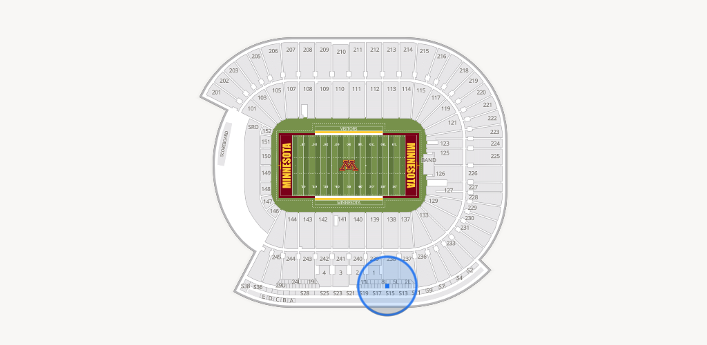 Huntington Bank Stadium Seating Chart
