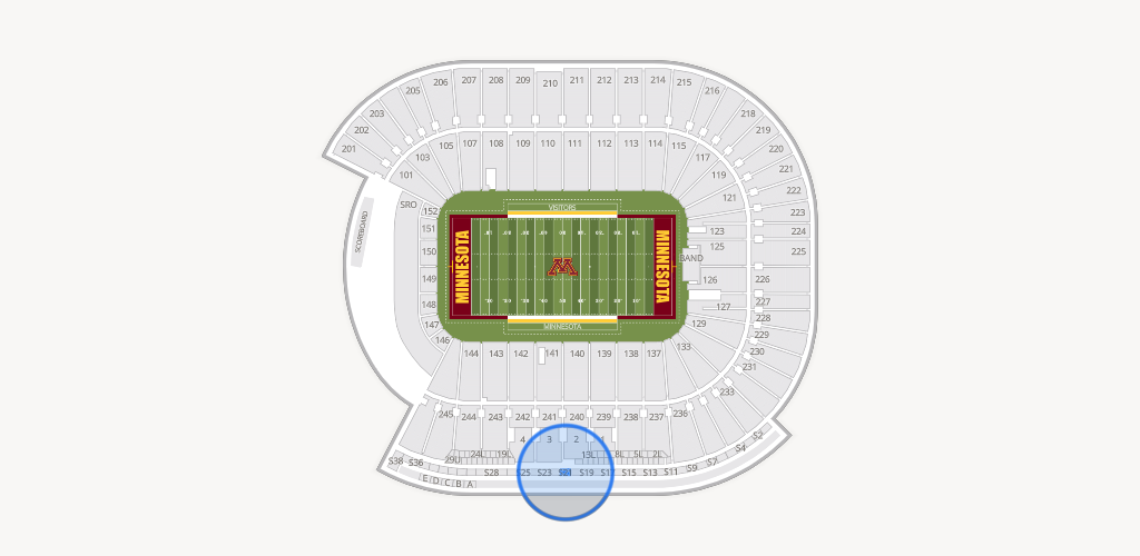 Huntington Bank Stadium Seating Chart
