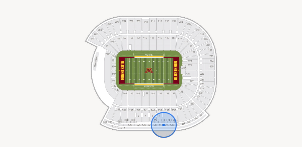 Huntington Bank Stadium Seating Chart