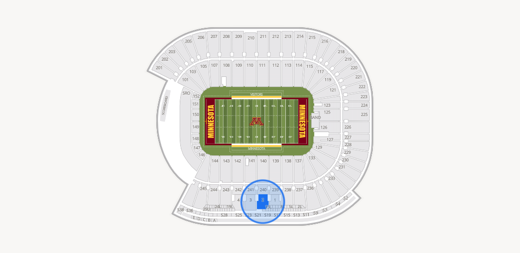 Huntington Bank Stadium Seating Chart