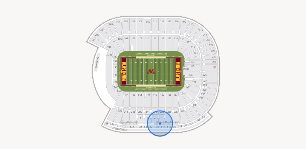 Huntington Bank Stadium Seating Chart