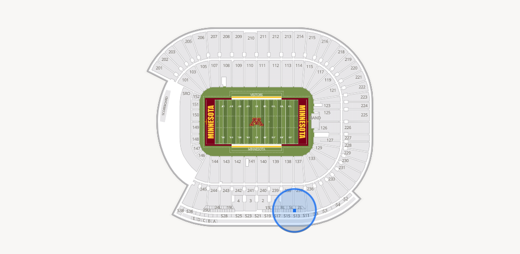 Huntington Bank Stadium Seating Chart