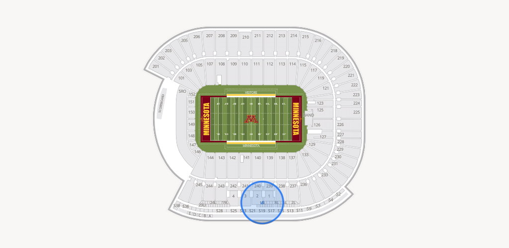 Huntington Bank Stadium Seating Chart