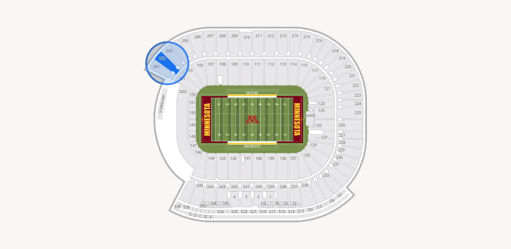 Huntington Bank Stadium Seating Chart