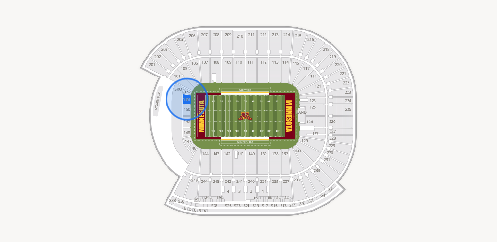 Huntington Bank Stadium Seating Chart