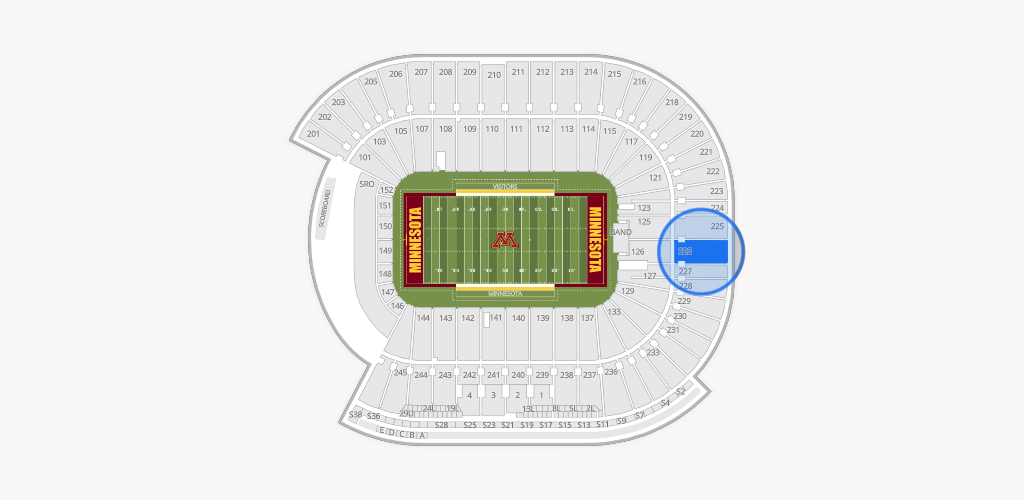 Huntington Bank Stadium Seating Chart