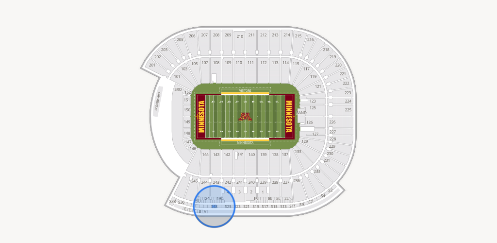 Huntington Bank Stadium Seating Chart