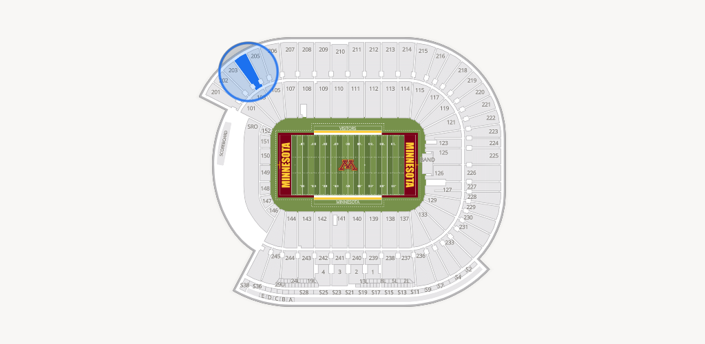 Huntington Bank Stadium Seating Chart