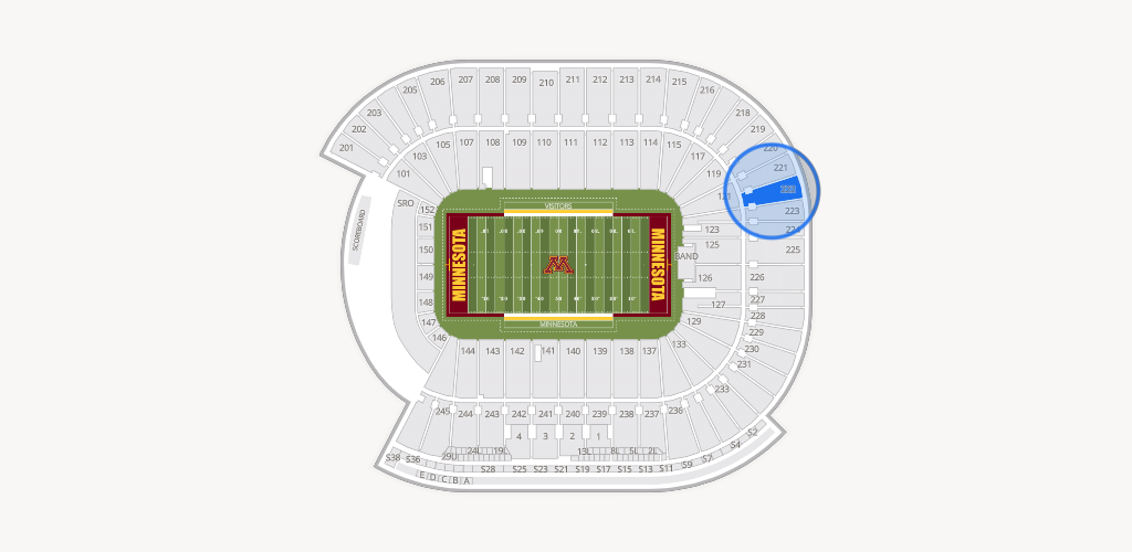 Huntington Bank Stadium Seating Chart