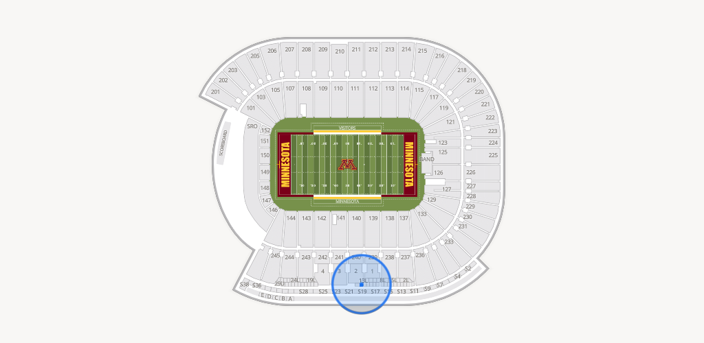 Huntington Bank Stadium Seating Chart
