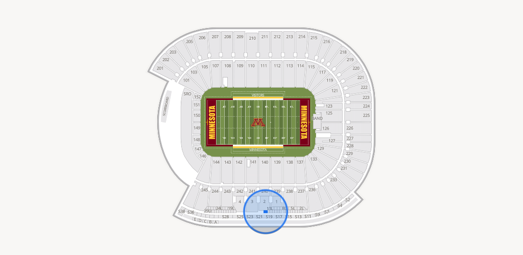 Huntington Bank Stadium Seating Chart