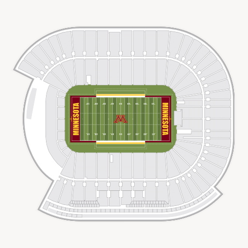Huntington Bank Stadium seating chart
