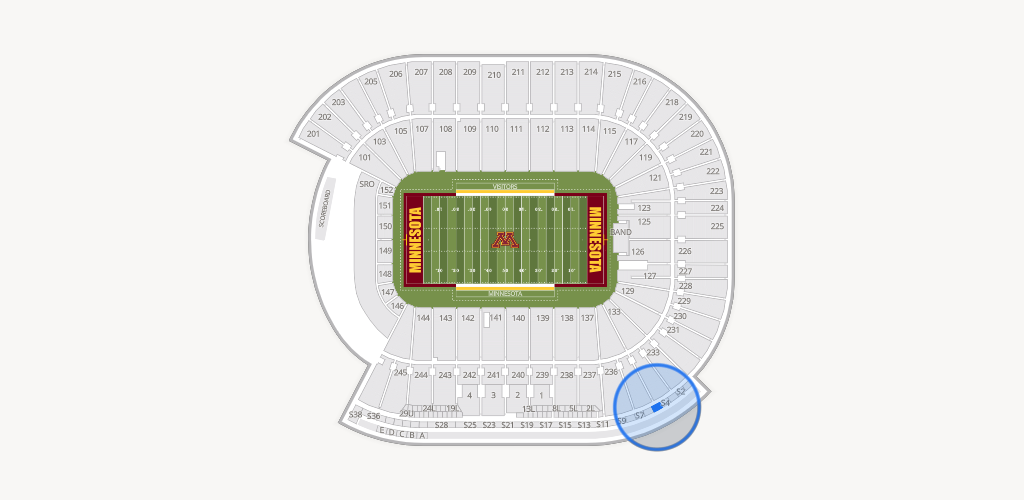 Huntington Bank Stadium Seating Chart