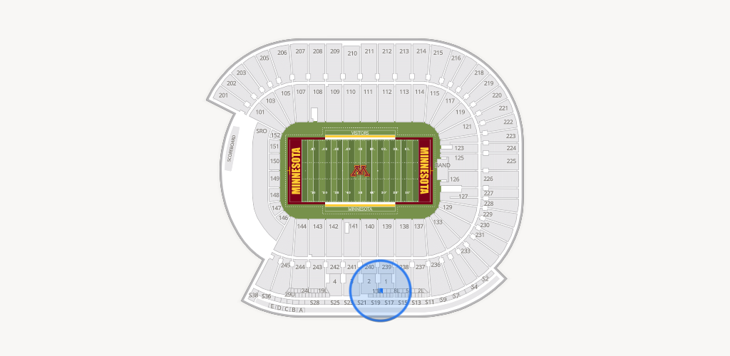 Huntington Bank Stadium Seating Chart
