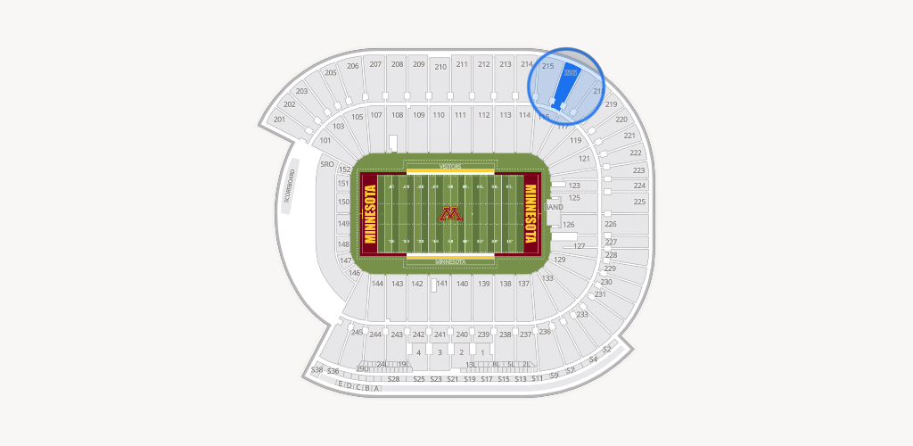 Huntington Bank Stadium Seating Chart