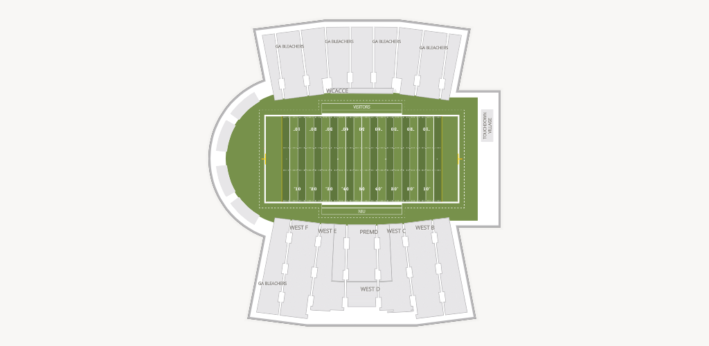 Huskie Stadium Seating Chart