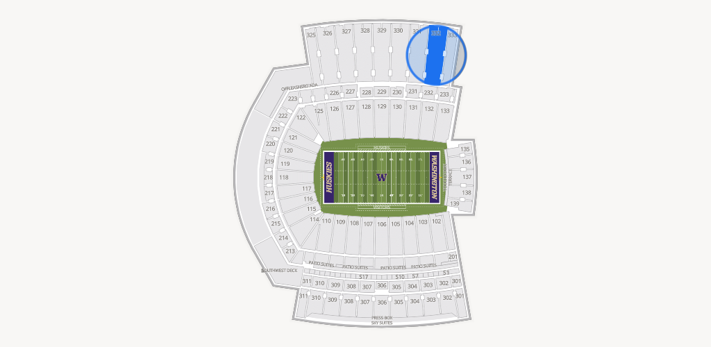 Husky Stadium Seating Chart