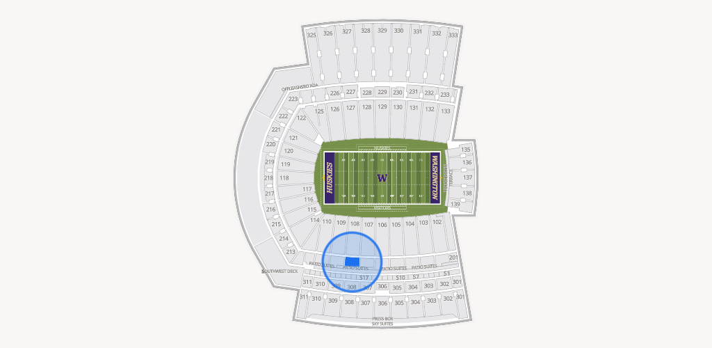 Husky Stadium Seating Chart