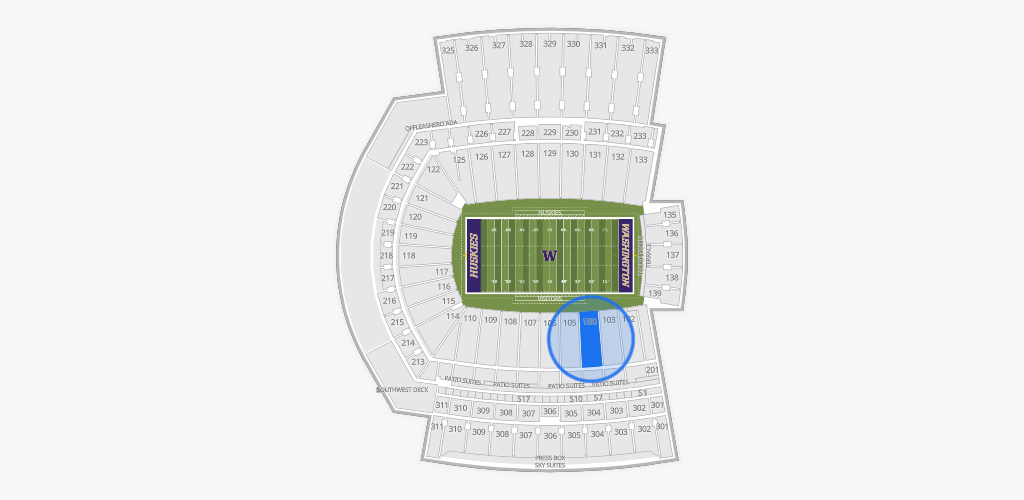 Husky Stadium Seating Chart