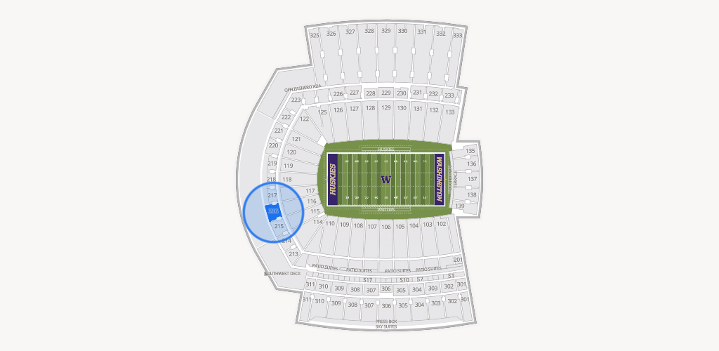 Husky Stadium Seating Chart