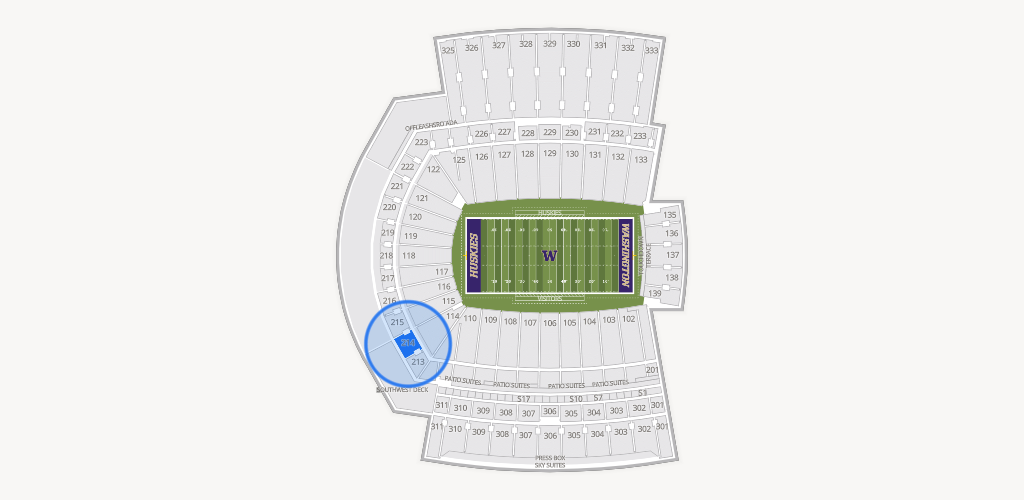 Husky Stadium Seating Chart