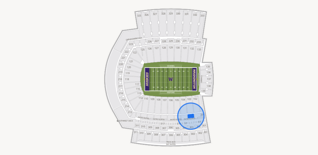 Husky Stadium Seating Chart