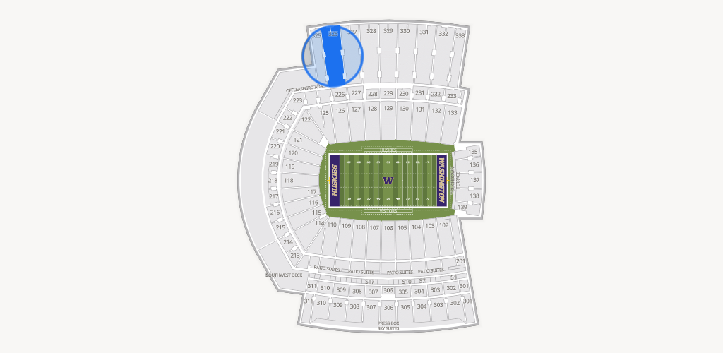 Husky Stadium Seating Chart