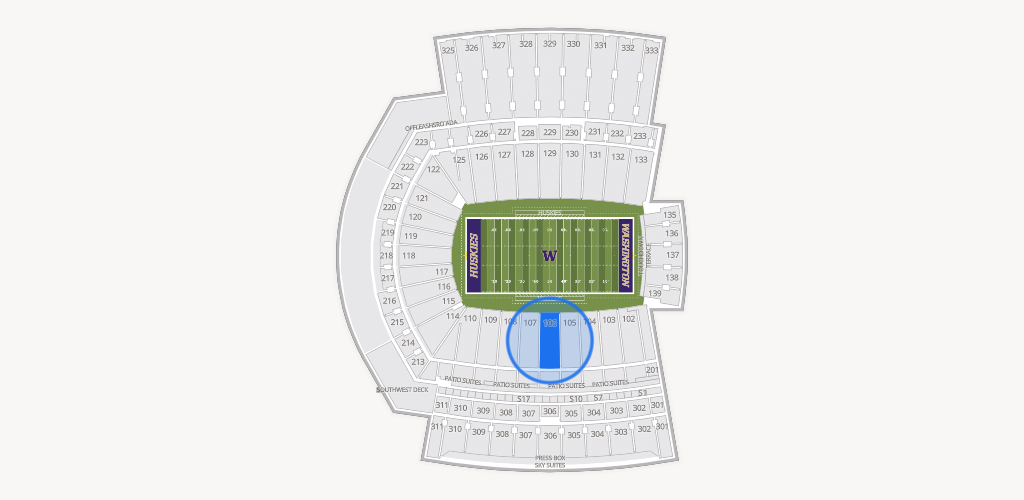 Husky Stadium Seating Chart