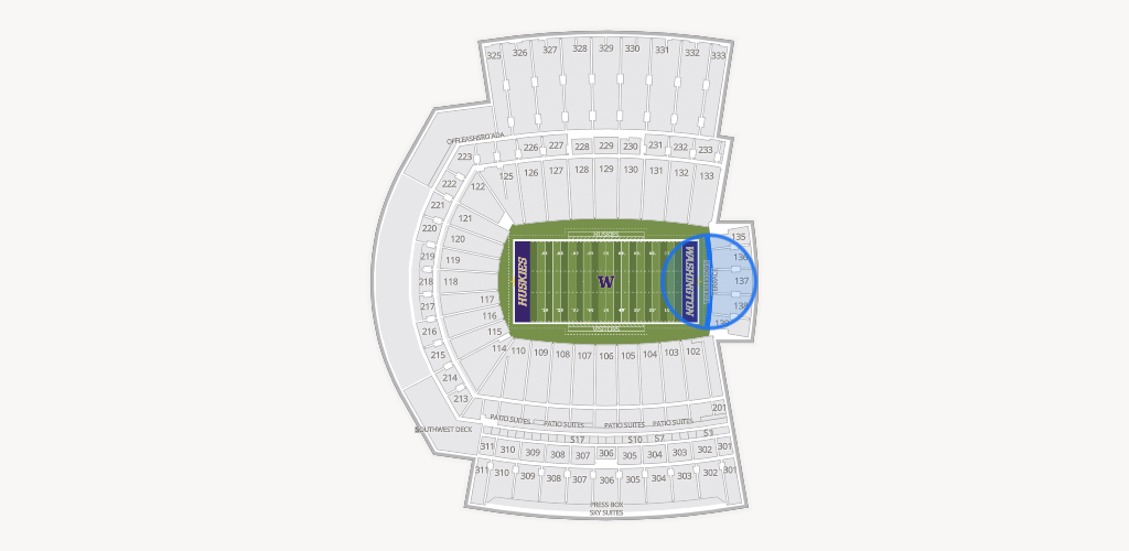 Husky Stadium Seating Chart