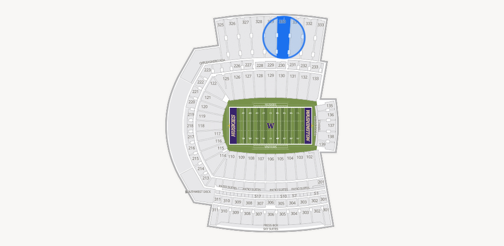 Husky Stadium Seating Chart
