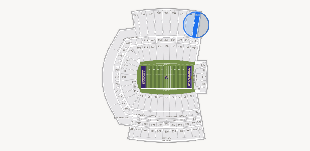 Husky Stadium Seating Chart