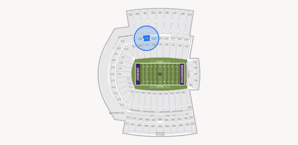 Husky Stadium Seating Chart