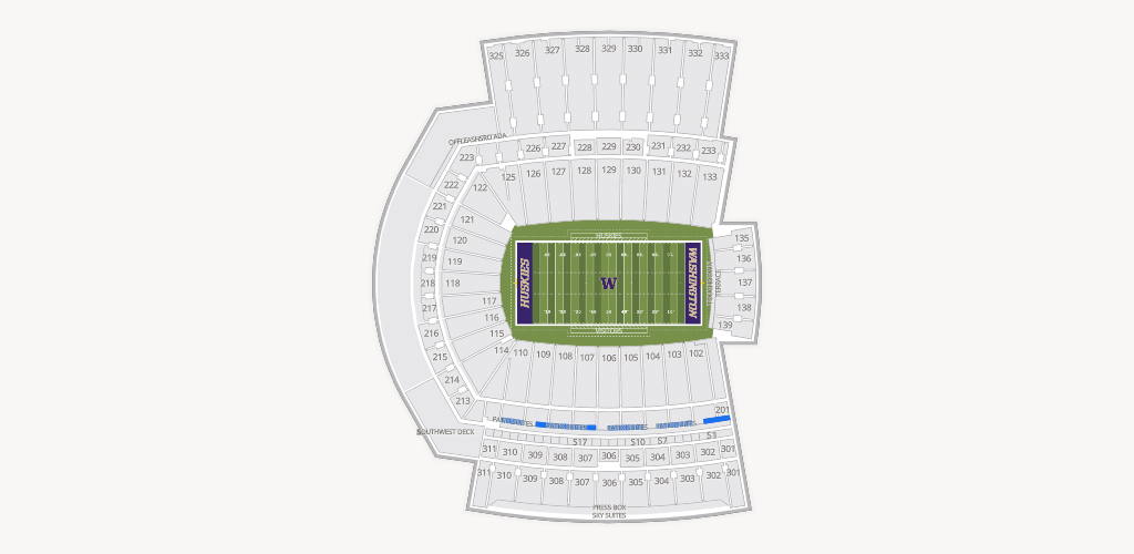 Husky Stadium Seating Chart