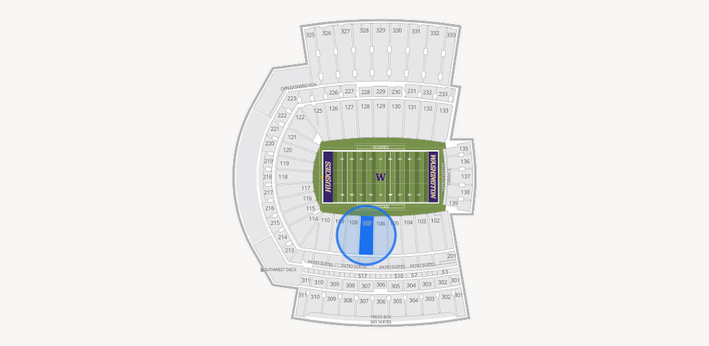 Husky Stadium Seating Chart