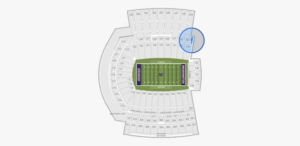 Husky Stadium Seating Chart