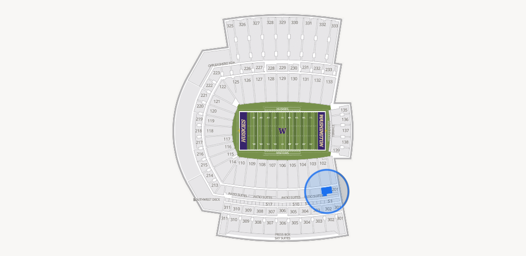 Husky Stadium Seating Chart