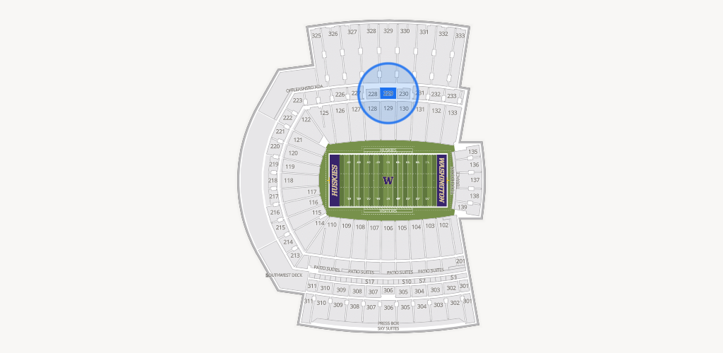 Husky Stadium Seating Chart