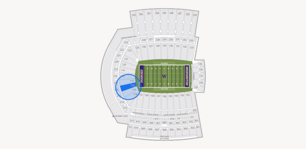 Husky Stadium Seating Chart