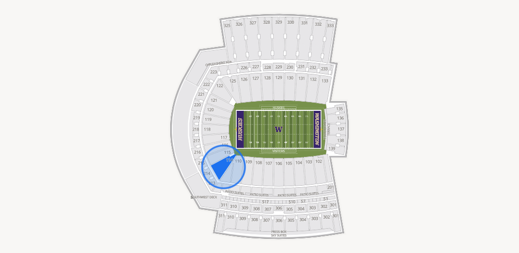 Husky Stadium Seating Chart