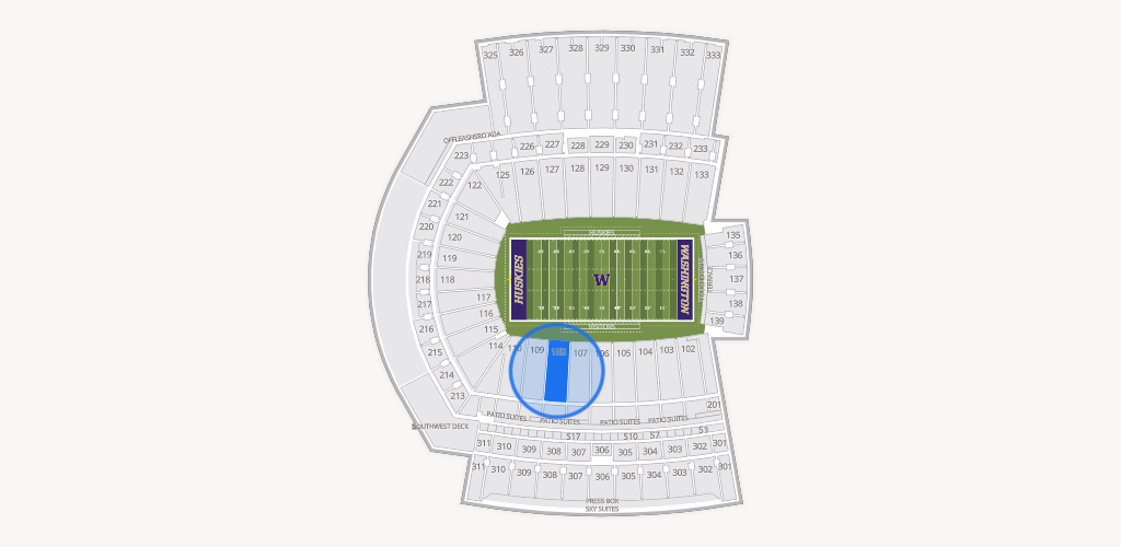 Husky Stadium Seating Chart
