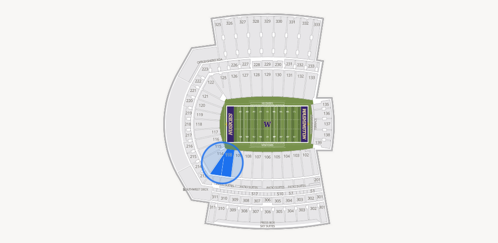 Husky Stadium Seating Chart