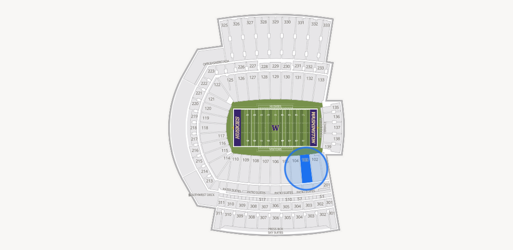 Husky Stadium Seating Chart