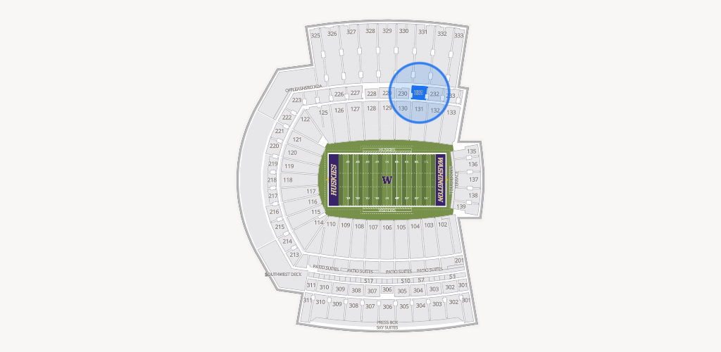 Husky Stadium Seating Chart