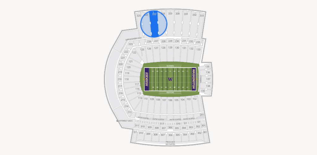Husky Stadium Seating Chart