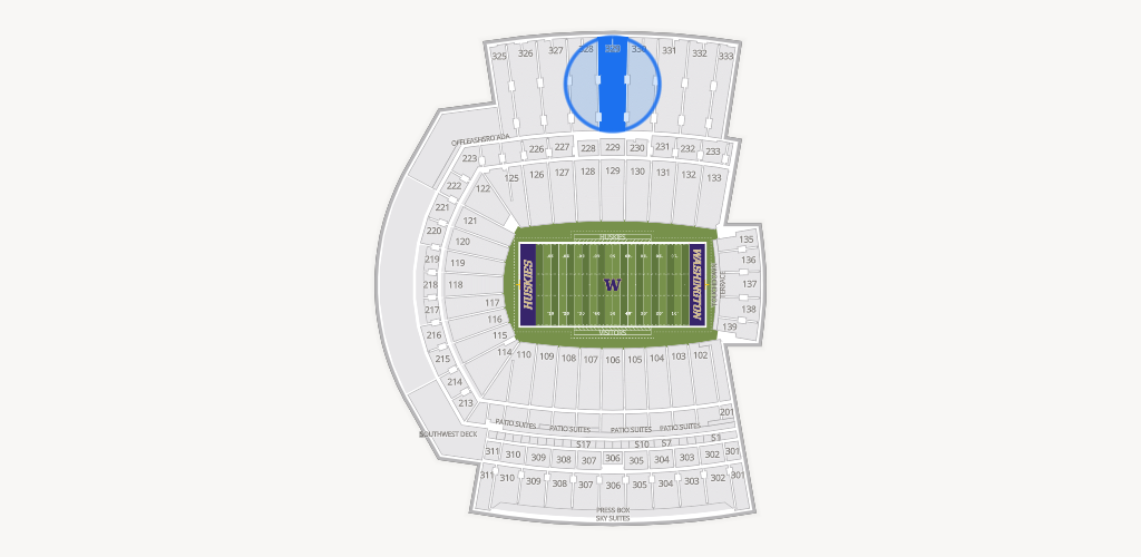 Husky Stadium Seating Chart